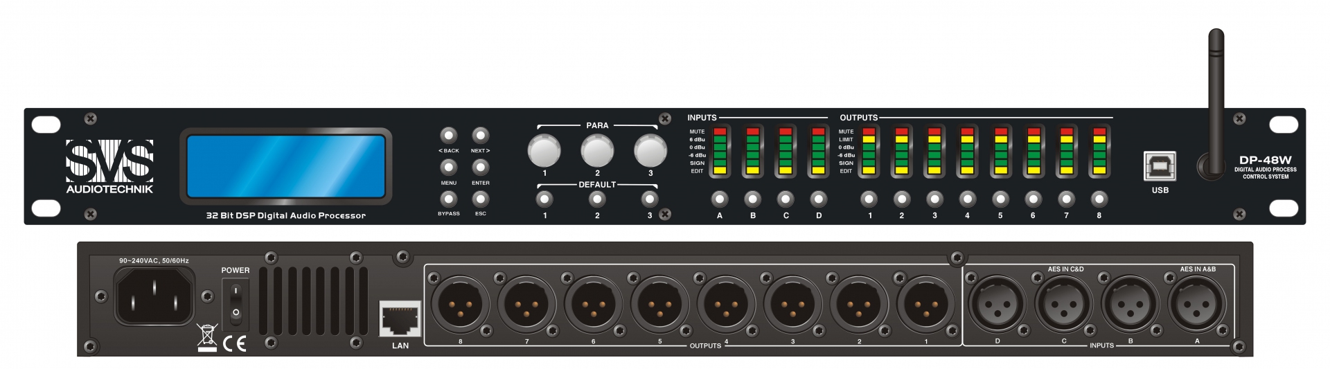 SVS Audiotechnik DP-48W Цифровой процессор: 4 входа 8 выходов в Гаврилов-Яме