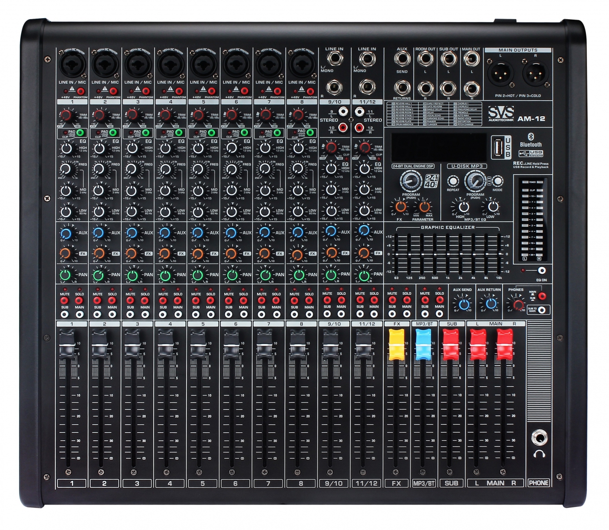 SVS Audiotechnik mixers AM-12 Микшерный пульт аналоговый, 12-канальный в Гаврилов-Яме