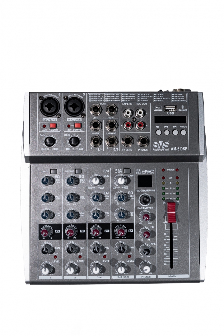 SVS Audiotechnik mixers AM-6 DSP Микшерный пульт аналоговый, 6-канальный SVS Audiotechnik mixers в Гаврилов-Яме
