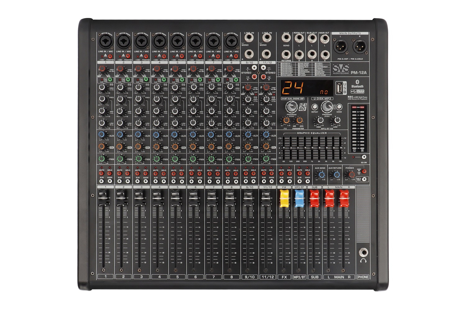 SVS Audiotechnik mixers PM-12A Активный аналоговый микшерный пульт, 12-канальный в Гаврилов-Яме